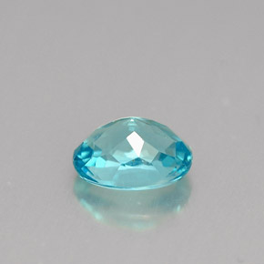 Apatite bleu clair naturelle coupe ovale, 0,94 ct, VS