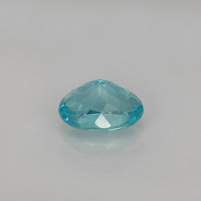 Apatite bleue naturelle coupe ovale, 0,88 ct, VS