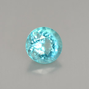 Apatite Bleu clair naturelle Coupe roude, 0.92 ct, VVS-VS