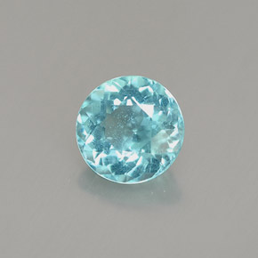 Apatite Bleu clair naturelle Coupe roude, 0.91 ct, VS