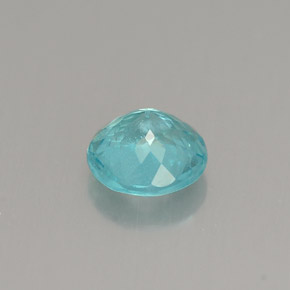 Apatite bleue naturelle coupe roude, 0,91 ct, VS