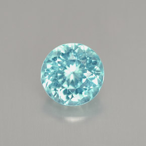 Apatite Bleu clair naturelle Coupe roude, 1.08 ct, VS