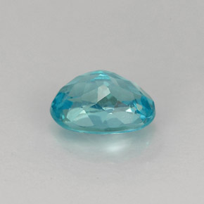 Apatite bleue naturelle coupe ovale, 0,98 ct, VS-SI