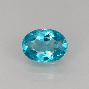Apatite Bleu clair naturelle Coupe ovale, 0.99 ct, VS