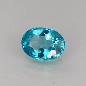 Apatite Bleu clair naturelle Coupe ovale, 0.99 ct, VS