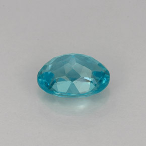 Apatite bleue naturelle coupe ovale, 0,95 ct, VS