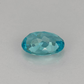 Apatite bleue naturelle coupe ovale, 0,88 ct, VS