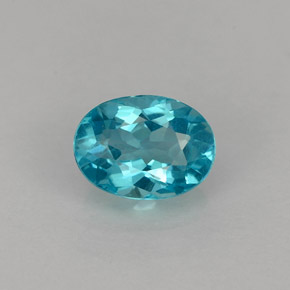Apatite Bleu clair naturelle Coupe ovale, 0.86 ct, VS