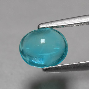 Apatite Bleu clair naturelle Coupe ovale, 1.36 ct, Transparent