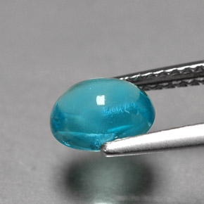 Apatite Bleu clair naturelle Coupe ovale, 1.36 ct, Transparent