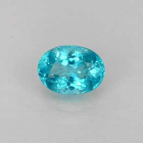 Apatite Bleu clair naturelle Coupe ovale, 0.92 ct, VS