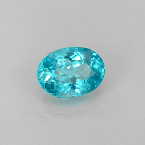 Apatite Bleu clair naturelle Coupe ovale, 0.92 ct, VS