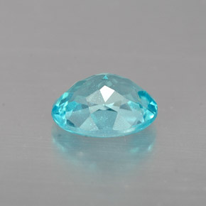 Apatite bleue naturelle coupe ovale, 0,96 ct, VS