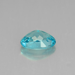 Apatite bleue naturelle coupe ovale, 0,88 ct, VS