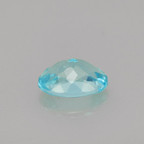 Apatite bleue naturelle coupe ovale, 0,85 ct, VS