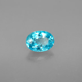 Apatite Bleu clair naturelle Coupe ovale, 0.99 ct, VS