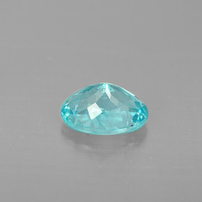 Apatite bleue naturelle coupe ovale, 0,86 ct, VS