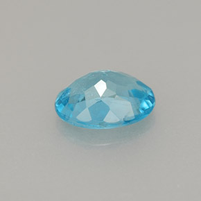 Apatite bleue naturelle coupe ovale, 0,86 ct, VS