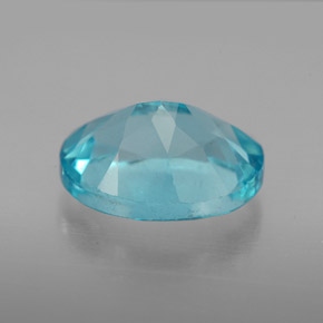 Apatite bleue naturelle coupe ovale, 3,25 ct, VS