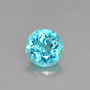 Apatite Bleu clair naturelle Coupe roude, 0.97 ct, VS