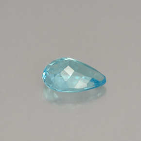 Apatite bleue naturelle en forme de poire, 0,67 ct, VVS-VS