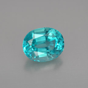 Apatite bleu clair naturelle coupe ovale, 2,42 ct, VS