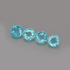 Achetez naturel ct bleue apatite gems, coupe roude, en provenance madagascar chez gemselect. en stock, livraison internationale!