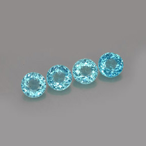 Achetez naturel ct bleue apatite gems, coupe roude, en provenance madagascar chez gemselect. en stock, livraison internationale!