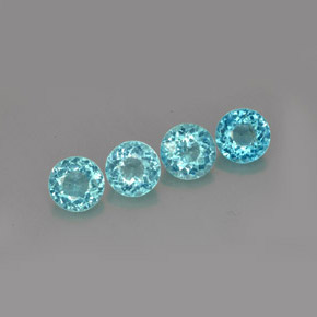 Achetez naturel ct bleue apatite gems, coupe roude, en provenance madagascar chez gemselect. en stock, livraison internationale!