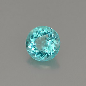 Apatite bleu clair naturelle coupe roude, 0,79 ct, VVS-VS