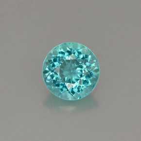 Apatite bleu clair naturelle coupe roude, 0,79 ct, VVS-VS