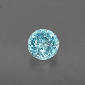 Apatite Bleu clair naturelle Coupe roude, 0.73 ct, VS