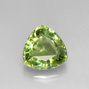 Apatite vert naturelle trillion, 1,30 ct, VVS-VS
