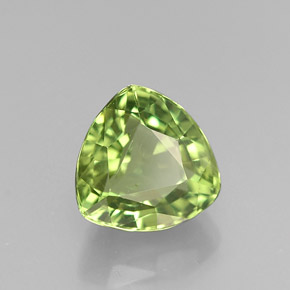 Apatite vert naturelle trillion, 1,73 ct, VVS-VS
