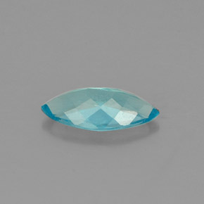 Apatite bleue naturelle marquise, 0,79 ct, VS