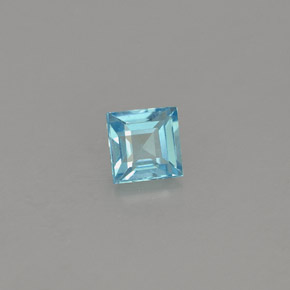 Apatite Bleu clair naturelle Carré, 0.41 ct, VS