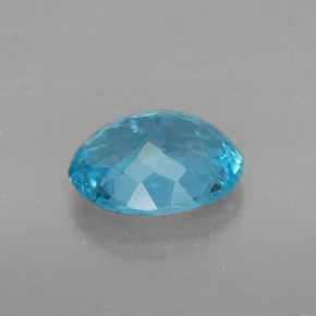 Apatite bleue naturelle coupe ovale, 1,56 ct, SI
