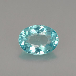 Apatite bleue naturelle coupe ovale, 0,94 ct, VS