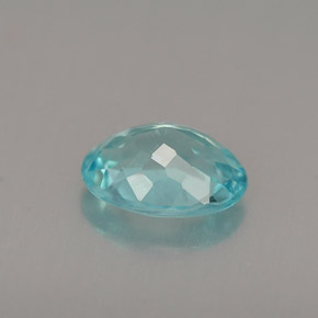 Apatite bleue naturelle coupe ovale, 0,94 ct, VS