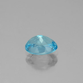 Apatite bleue naturelle coupe ovale, 0,96 ct, VS