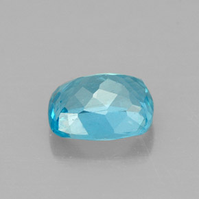 Apatite bleue naturelle coupe coussin, 1,16 ct, VS