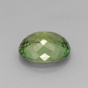 Apatite vert naturelle coupe ovale, 11,49 ct, VVS-VS