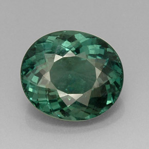 Apatite vert naturelle coupe ovale, 10,98 ct, VS