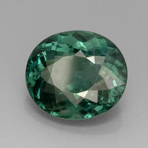 Apatite vert naturelle coupe ovale, 10,98 ct, VS