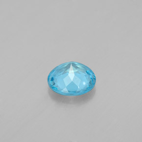 Apatite Bleu clair naturelle Coupe roude, 0.65 ct, VS