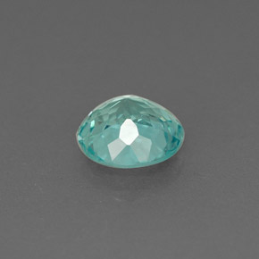 Apatite bleue naturelle coupe roude, 0,75 ct, VVS-VS