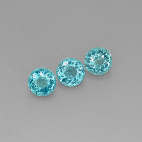 Achetez naturel ct bleue apatite gems, coupe roude, en provenance madagascar chez gemselect. en stock, livraison internationale!
