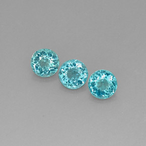 Achetez naturel ct bleue apatite gems, coupe roude, en provenance madagascar chez gemselect. en stock, livraison internationale!