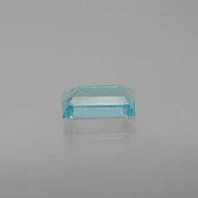 Apatite bleue naturelle baguette, 0,69 ct, VVS-VS