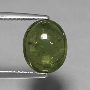 Apatite vert naturelle coupe ovale, 4,46 ct, transparent